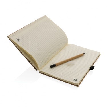 Logotrade promotional item picture of: Bamboo notebook and infinity pencil set
